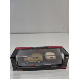 NIP Malibu International 06007 HO Scale 1:87 Die Cast Porsche Cayenne & Camper